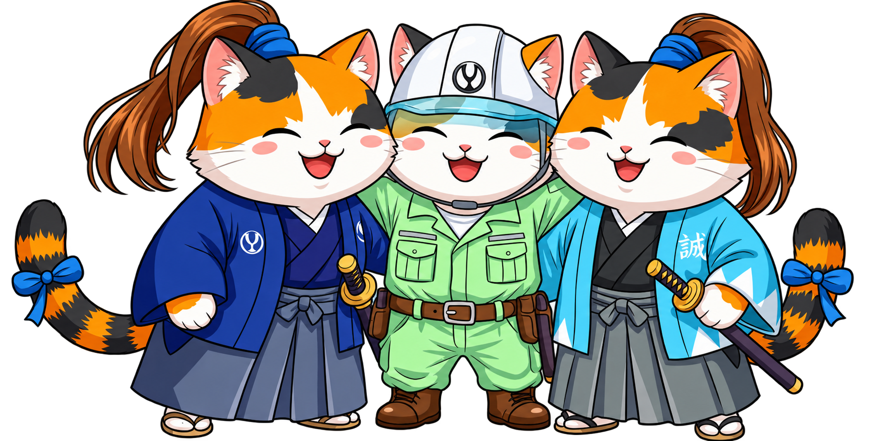 新選組ねこの三人組